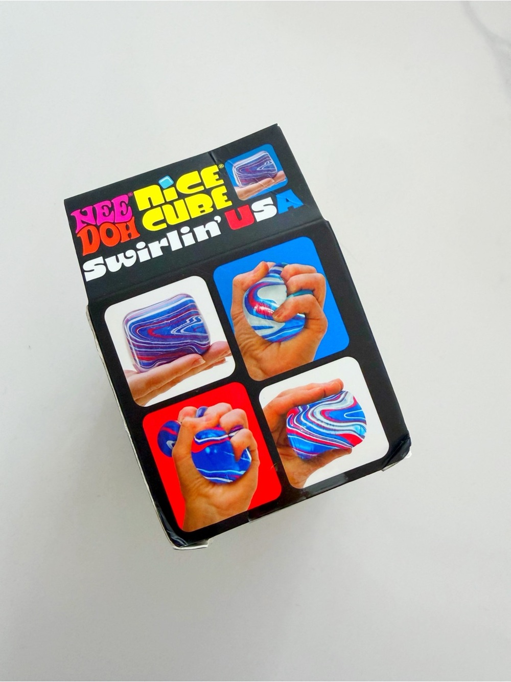 Rare Needoh Nice Cube Swirlin’ USA 🇺🇸 UNOPENED SQUISHY VIRAL TOY - Picture 3 of 3